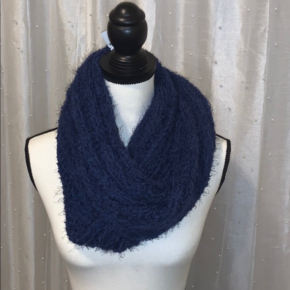 INC Navy Infinity Scarf - Picture 2 of 2